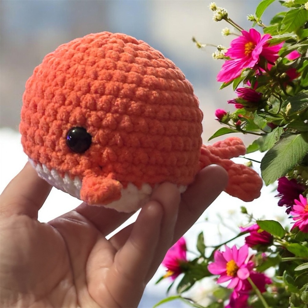(Bundle of 4) Crochet Whales 🐳